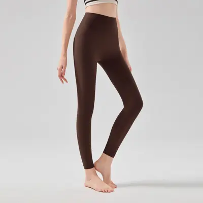 Hochtailliete Yogahose mit Po-Lift und Taschen, atmungsaktiv - 11