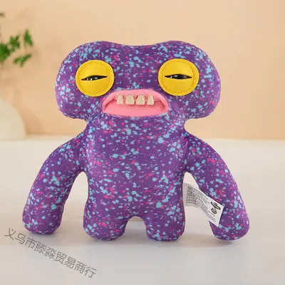 Sevimli Diş Canavarı Peluş Oyuncak, Punk Diş Figürü, Çocuk Hediyesi - 10