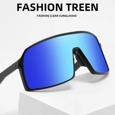 Polarisierte Herren-Sonnenbrille mit großem Einteiler-Rahmen - 1