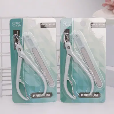 Yalifen Dead Skin Cleaner and Nail Scissors Set, Portable Nail File for Thick and Hard Nails, Nail Scissors, Manicure Tool, Nail Cuticle Pusher