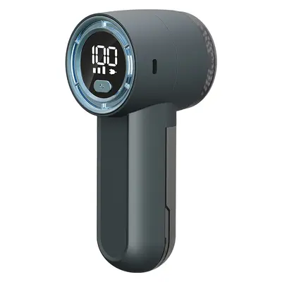 Cordless electric lint remover with LED display