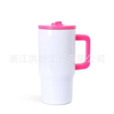 Double-Wall Stainless Steel Insulated Cup, Large Capacity, Straw Lid - 8