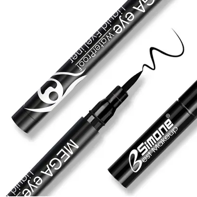 BSIMONE Charming Eye Dazzling Black Eyeliner Liquid Pen, Sweat-Proof, Smudge-Resistant, Suitable for Beginners, Stage Makeup, No Smudging
