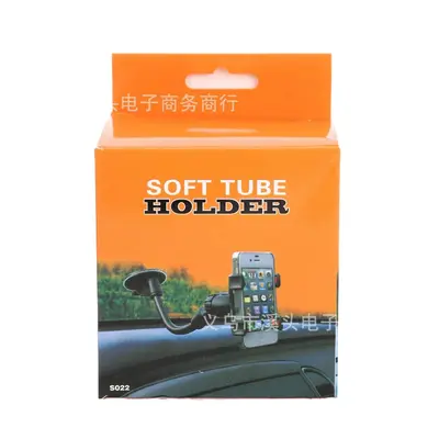 Car Phone Holder, Dual Clip, Suction Cup, Long Pole