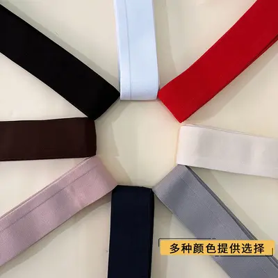 Y-förmiges Gummiband mit offenem Ende, einseitig elastisch, farbig - 3
