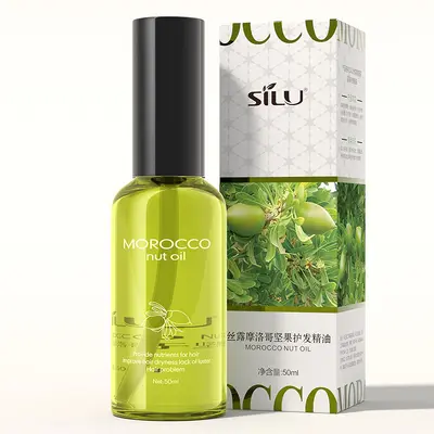 Оригинальное масло для волос Silk Elixir с марокканским аргановым маслом, увлажняющее и питательное для поврежденных волос, в наличии, оптовые продажи, возможен дропшиппинг - 7