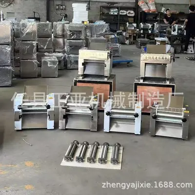 新款揉面小型台式不锈钢压面机商用高速包子饺子蛋糕擀面机直销