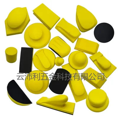 Vacuum Hand Sanding Block with Self-Adhesive Polishing Disc for Car Cleaning