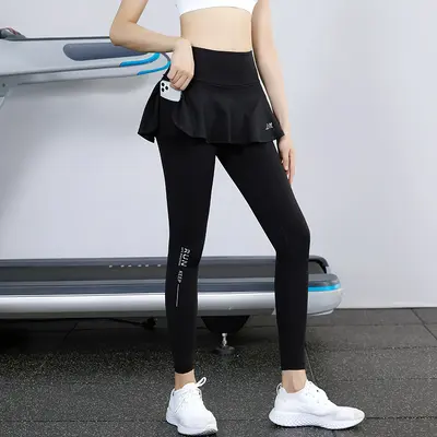 Women's Letter Print Butt-Lifting Shaping Fitness Leggings, High Waist
