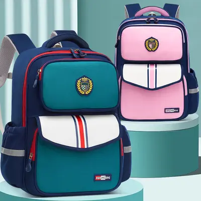 Spine-Support Schoolbag for Grades 1-6, Large Capacity - 2