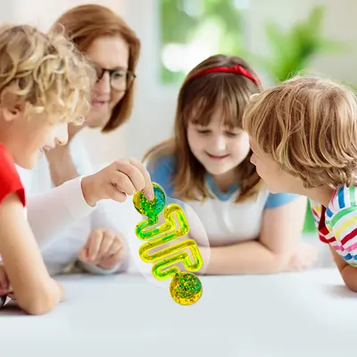 Kinder-Lernspielzeug zum Quetschen mit Flüssigkeits-Röhrendesign - 4