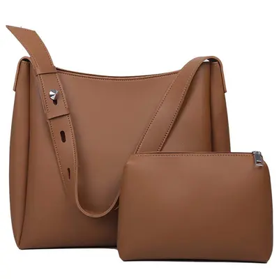 2-Piece Women's Bag Set, Bucket Bag, Retro, Large Capacity Mother-and-Child Bag, 2026 - 6