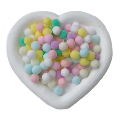 Polyester Pompoms, High-Elastic Macaron Colours for Kids' Toys and Accessories