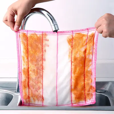 Pamuklu gazlı bulaşık bezi 5 katlı 8 katlı 12 katlı fiber mutfak temizlik yumuşak bez emici iç mekan ovma pedi su bulamacı pamuk