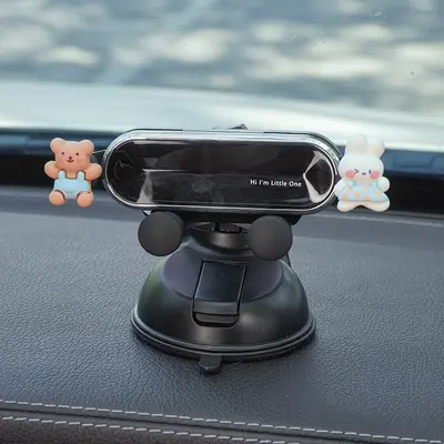 Dashboard Suction Cup Car Phone Holder, Cartoon Design - 9