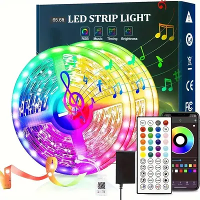 Новый комплект светодиодной ленты 24v3535RGB, фоновая подсветка, светодиодная лента на 44 клавиши, Bluetooth музыка RGB, самоклеящаяся линейная подсветка