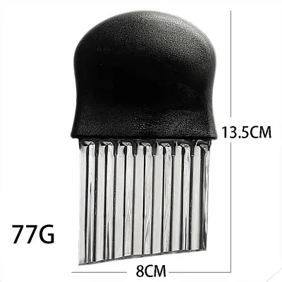 Paslanmaz çelik patates bıçağı, mutfak, sebze kesici, dalgalı bıçak - 8