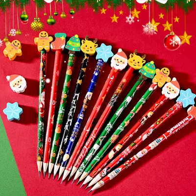 Large-Head Pencil with Eraser, Christmas Gift for Kids