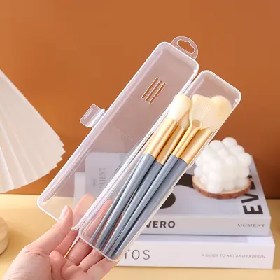 Portable Makeup Brush Storage Box, Dustproof with Lid