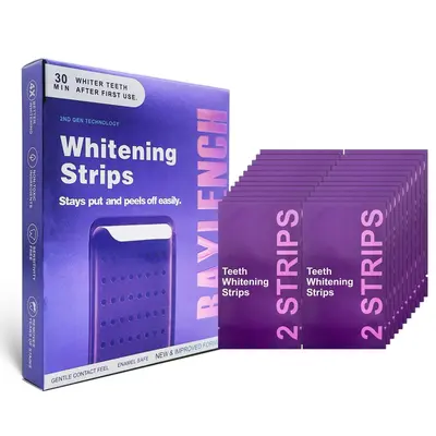 PAP whitening strips tooth enamel protection purple