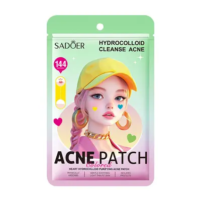 SADOER Hydrocolloid Pimple Patches, Invisible, Animal Designs - 12