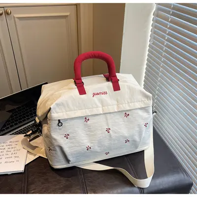 Women's Portable Short Trip Travel Bag 2026 New Trendy Fashion Outdoor Storage Luggage Bag Large Capacity Crossbody Fitness Bag
