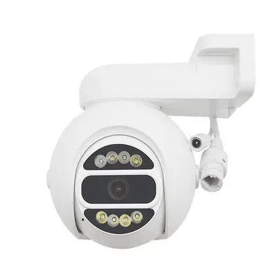 5MP HD Night Vision PoE Dome Camera Set with Remote Control Outdoor Waterproof PTZ Pan/Tilt/Zoom Security Camera