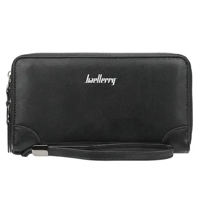 Herren-Handtasche mit doppeltem Reißverschluss und Handyfach - 7