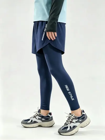 Kids' Sports Leggings Quick-Dry All-Season Butt-Covering Running Pants