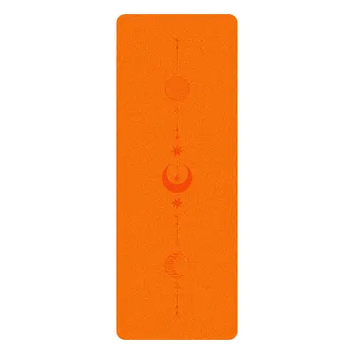 Natural Rubber Yoga Mat with PU Coir Surface, Non-Slip, 6mm - 8