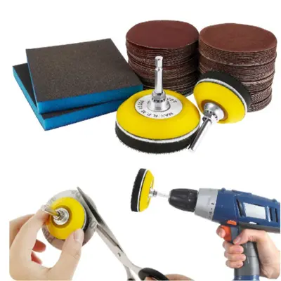 120-teiliges Rundschleifpapier-Zubehörset für Rotationswerkzeug, 3 Zoll, Körnung 80-3000