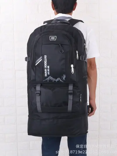 Multifunctional Men's Travel Backpack, Extra Large Capacity Work Bag, Women's Luggage Mountaineering Outdoor Shoulder Bag, Cross-Border