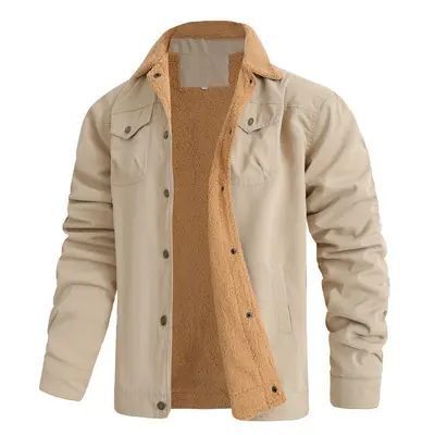 Herren-Arbeitsjacke aus Baumwolle mit Fleecefutter Herbst Winter 2024 - 7