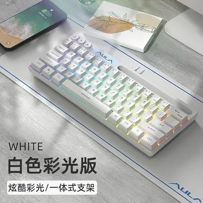 AULA Wolf Spider F3061 Mini Mechanical Feel Keypad 61 Keys Wired RGB Desktop Laptop Tablet Portable