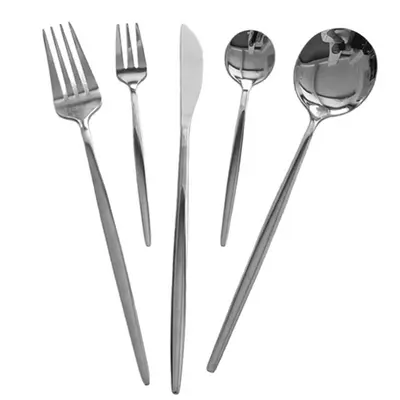 410 Stainless Steel Portuguese-Style Cutlery Set for Home and Hotel