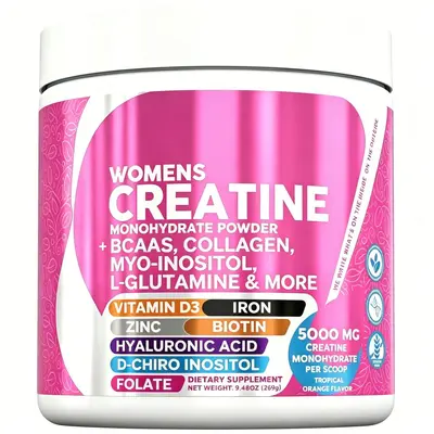 Women's creatine powder with collagen, biotin and hyaluronic acid - 1
