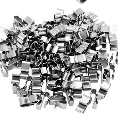Stainless Steel PV Cable Clip, 4 mm², 2-Wire