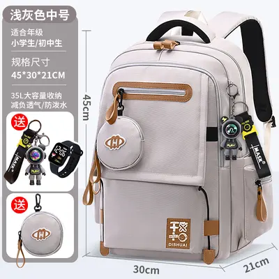 Back-Relieving School Backpack for Middle School Students - 10