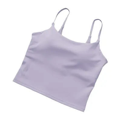 Damen-Yoga-Top mit Brustpolster, Nylon, rückenfrei