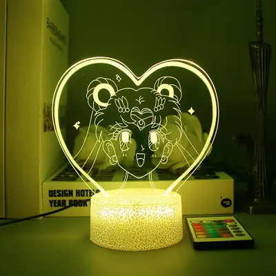 Sailor Moon Tsukino Usagi 3D Night Light Gift for Girls