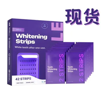 Purple Teeth Whitening Strips Zahnstreifen, entfernt Verfärbungen - 7