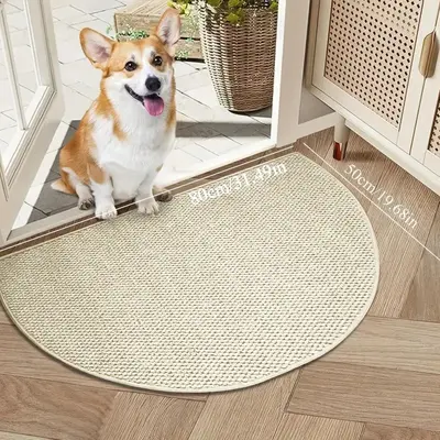 Taklit Sisal Oturma Odası Halısı, Kaymaz, Kedi Tırmalamasına Dayanıklı