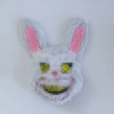 Halloween Plush Animal Mask, Bunny and Bear Design, Costume Party