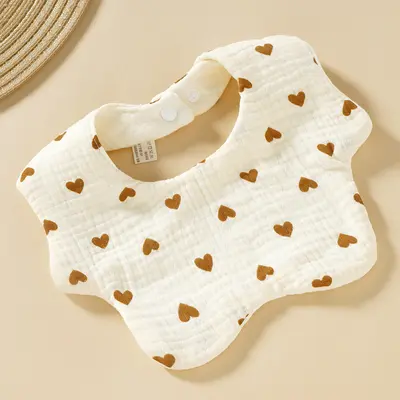 Baby Six-Layer Gauze Pure Cotton Bib, Class A, Thin Style - 7