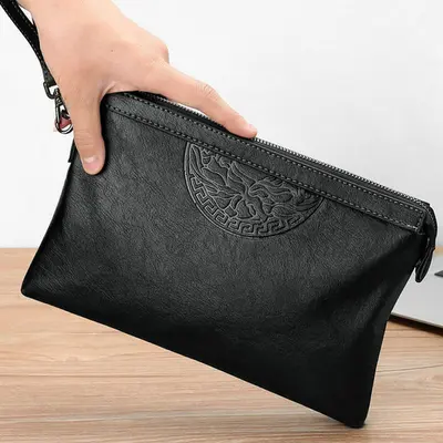 Portable Men's Envelope Bag, Casual Clutch