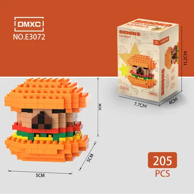 LEGO mikro parçacık yapı taşları ile uyumlu bebek Capibala küçük kapibara eğitici montaj çocuk oyuncakları Çocuk Günü hediyesi - 7