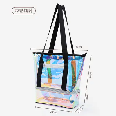 Bunte Strandtasche, wasserdichte Schwimm-Aufbewahrungstasche - 7