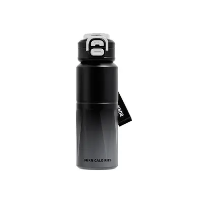 304 Stainless Steel Insulated Cup, Large Capacity, Double Lid, Carry Strap - 6