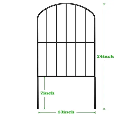 Decorative Stainless Iron Garden Fence, Animal Barrier for Dogs - 5