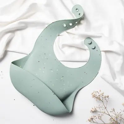 INS-Stil Kinder-Silikonlatz Baby-Fütterungslatz 3D wasserdichter Latz waschbar Speicheltuch - 12